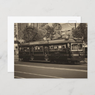 Carte Postale tramway vintage de Melbourne