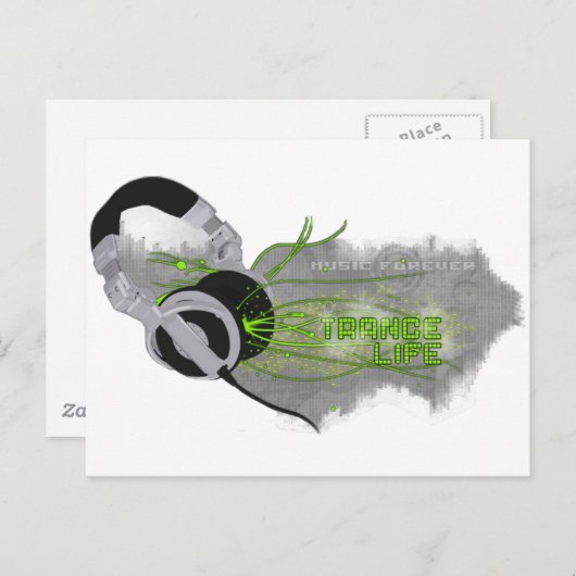 Carte Postale Trance (Devant / Derrière)