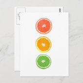 Carte Postale tranche de agrumes (Devant / Derrière)