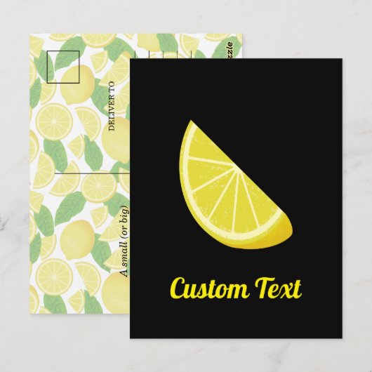 Carte Postale Tranche de citron (Devant / Derrière)