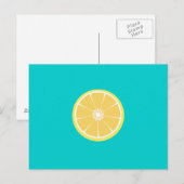 Carte Postale tranche de citron (Devant / Derrière)