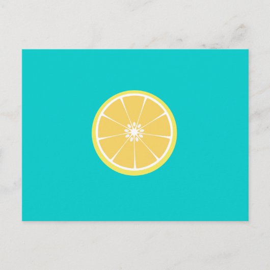 Carte Postale tranche de citron (Devant)
