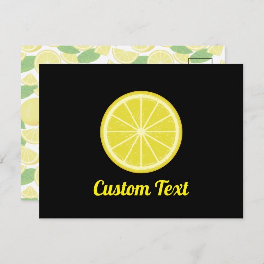 Carte Postale Tranche de citron (Devant / Derrière)