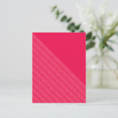 Carte Postale Tranche de design abstrait rouge (Debout devant)