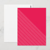 Carte Postale Tranche de design abstrait rouge (Devant / Derrière)