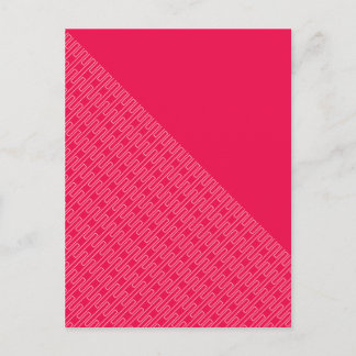 Carte Postale Tranche de design abstrait rouge