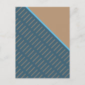 Carte Postale Tranche de design d'art abstrait marron (Devant)