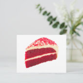 Carte Postale Tranche de gâteau Red Velvet (Debout devant)