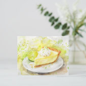 Carte Postale Tranche de tarte au citron vert de Key (Debout devant)