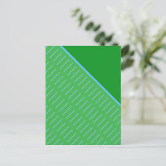 Carte Postale Tranche de vert 2 Conception abstraite