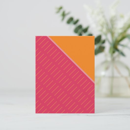 Carte Postale Tranche d'orange 2 Design abstrait (Debout devant)