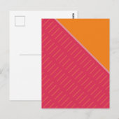 Carte Postale Tranche d'orange 2 Design abstrait (Devant / Derrière)