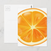 Carte Postale tranche orange (Devant / Derrière)