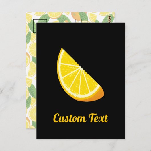 Carte Postale tranche orange (Devant / Derrière)