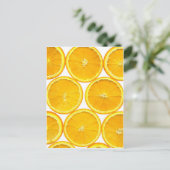 Carte Postale tranche orange (Debout devant)