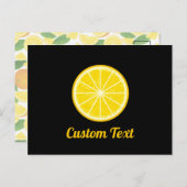 Carte Postale tranche orange (Devant / Derrière)