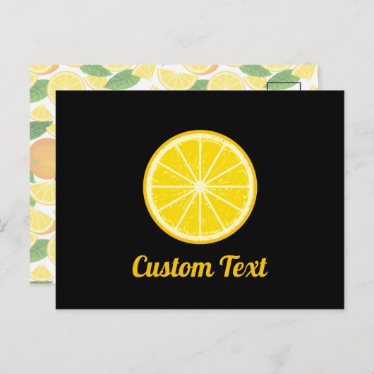 Carte Postale tranche orange (Devant / Derrière)