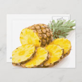 Carte Postale Tranches d'ananas juteux (Devant / Derrière)