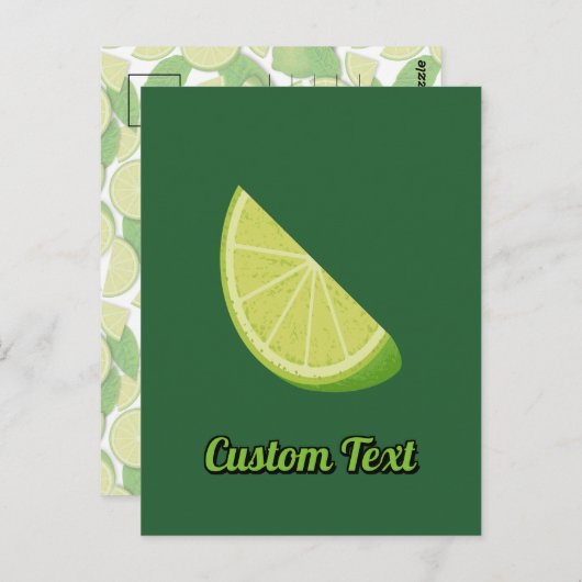 Carte Postale Tranches de chaux (Devant / Derrière)