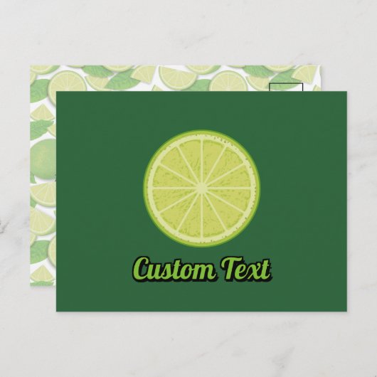 Carte Postale Tranches de chaux (Devant / Derrière)