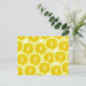 Carte Postale Tranches de citron d'été (Debout devant)