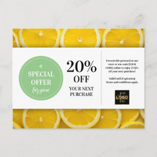 Carte Postale Tranches de citron sur mesure rabais