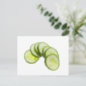 Carte Postale Tranches de concombre (Debout devant)