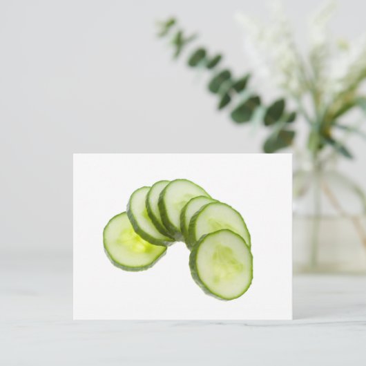 Carte Postale Tranches de concombre (Debout devant)