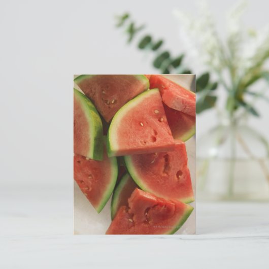 Carte Postale Tranches de pastèque (Debout devant)