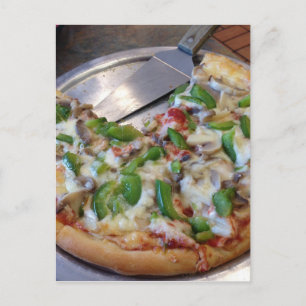 Carte Postale Tranches de pizza Veggie