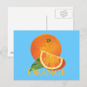 Carte Postale Tranches orange et orange (Devant / Derrière)