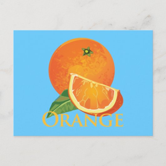 Carte Postale Tranches orange et orange (Devant)