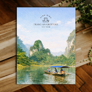 Carte Postale Tràng An Grottoes, Viêt Nam, Ninh Binh   Aquarelle