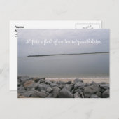 Carte postale Tranquille Beach (Devant / Derrière)