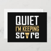 Carte Postale Tranquille, Je Garde La Note (Devant / Derrière)