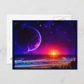 Carte postale Tranquillité Beach (Devant / Derrière)