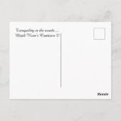 Carte Postale Tranquillité dans les bois....... (Dos)