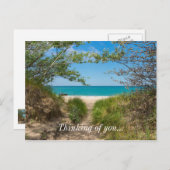 Carte Postale Tranquillité du lac Michigan (Devant / Derrière)