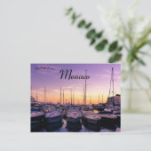 Carte Postale Tranquillité du soir à Port Hercule Monaco (Debout devant)