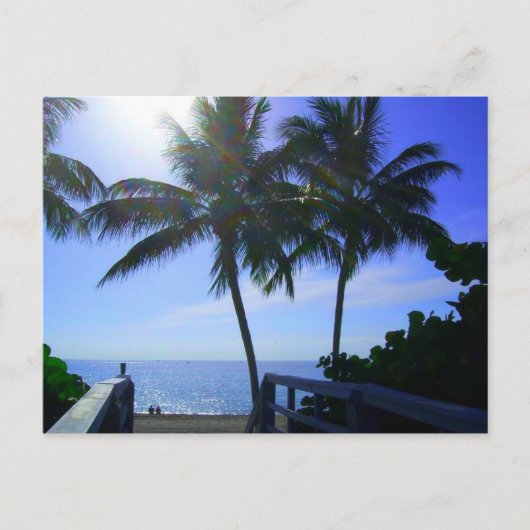 Carte Postale Tranquillité sur la plage (Devant)