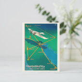 Carte Postale Transadriatica Italie Poster vintage 1931 (Debout devant)