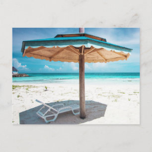 Carte Postale Transat De Plage Et Parapluie Silver Sands Beach
