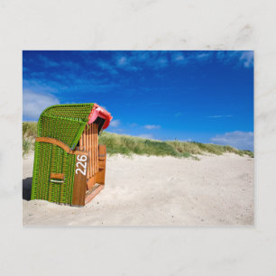 Carte Postale Transat Green Beach en mer du Nord