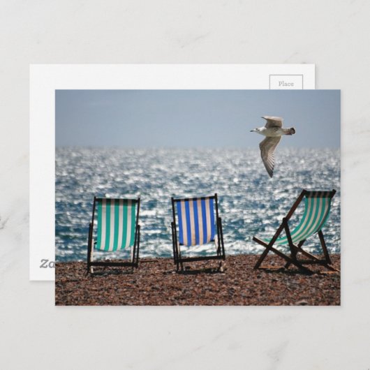 Carte Postale Transats (Devant / Derrière)