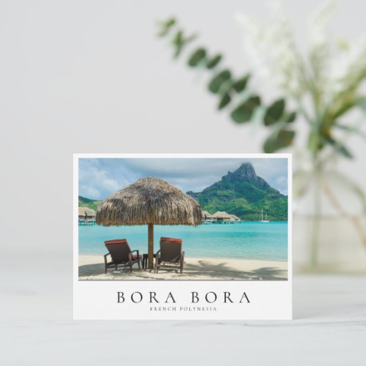 Carte Postale Transats Bora Bora, Polynésie (Debout devant)
