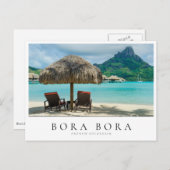 Carte Postale Transats Bora Bora, Polynésie (Devant / Derrière)
