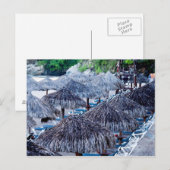 Carte Postale Transats Et Abris De Plage (Devant / Derrière)