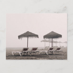 Carte Postale Transats Et Parapluie Sur La Playamar Beach