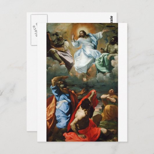 Carte Postale Transfiguration_by_Lodovico_Carracci. (Devant / Derrière)