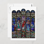 Carte Postale Transfiguration de Jésus-Christ Art en verre (Devant / Derrière)